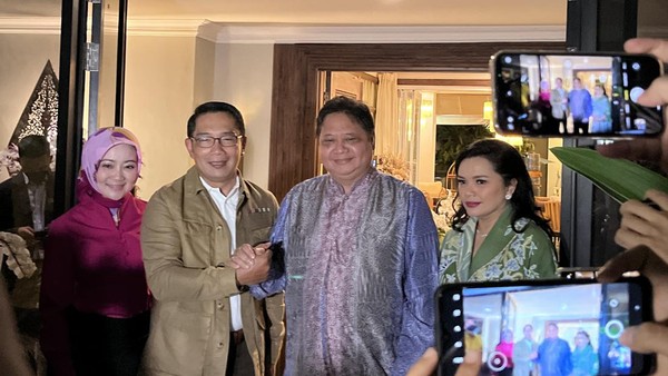 Bertemu Airlangga, Ridwan Kamil Ungkit Koalisi Sangat Positif
