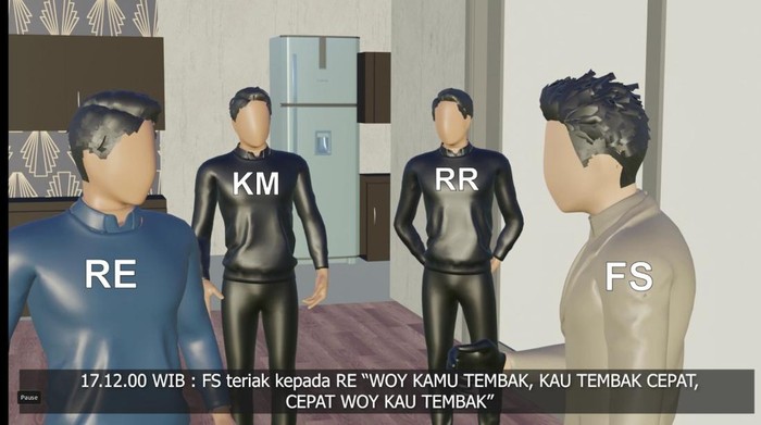 Detik-detik Lengkap Pembunuhan Brigadir Yosua Versi Video Animasi Polri