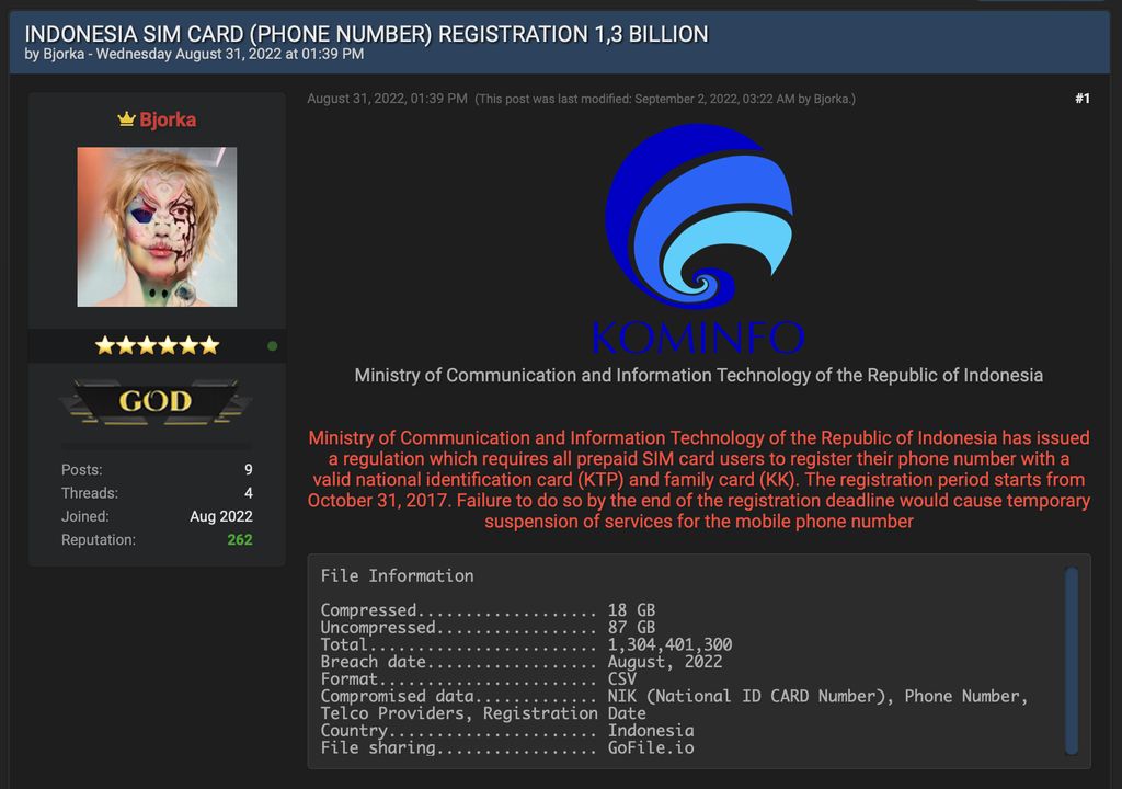 Fakta-fakta Kebocoran Data Registrasi SIM Card Baca artikel detikinet