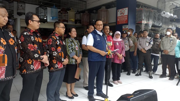 Tambah Sumur Resapan di Pasar Induk Cipinang, Anies: Air Diturunkan ke Tanah