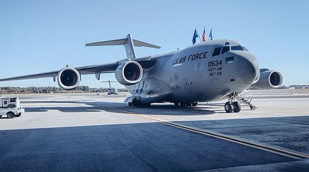 Gede Banget! Ini Boeing C-17 Globemaster Tentara AS yang Melintas di Langit Bali