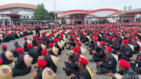 Massa Satgas Ramaikan JIExpo Jelang HUT ke-50 PDIP, Begini Kondisinya