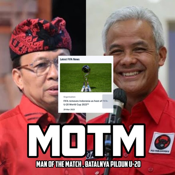 I Wayan Koster dan Ganjar Diganjar MOTM atas Batalnya Piala Dunia U-20 di Indonesia