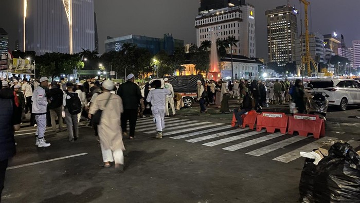 Massa GNPR Demo soal Rempang di Kawasan Patung Kuda Bubarkan Diri
