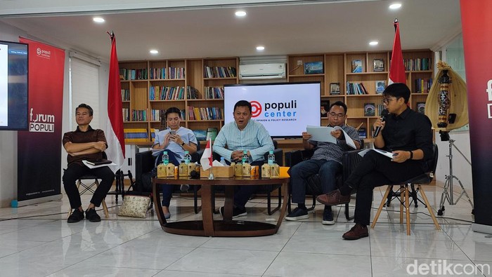 Survei Populi Center: Prabowo-Gibran 43,1%, Ganjar-Mahfud 23%, AMIN 22,3% 