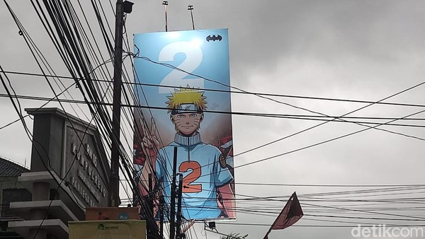 Ada Baliho Naruto di Jogja Kampanyekan Prabowo-Gibran, Warganet: Apa Hubungannya