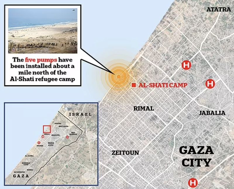 Penampakan Pompa Besar Israel untuk Banjiri Terowongan Hamas 