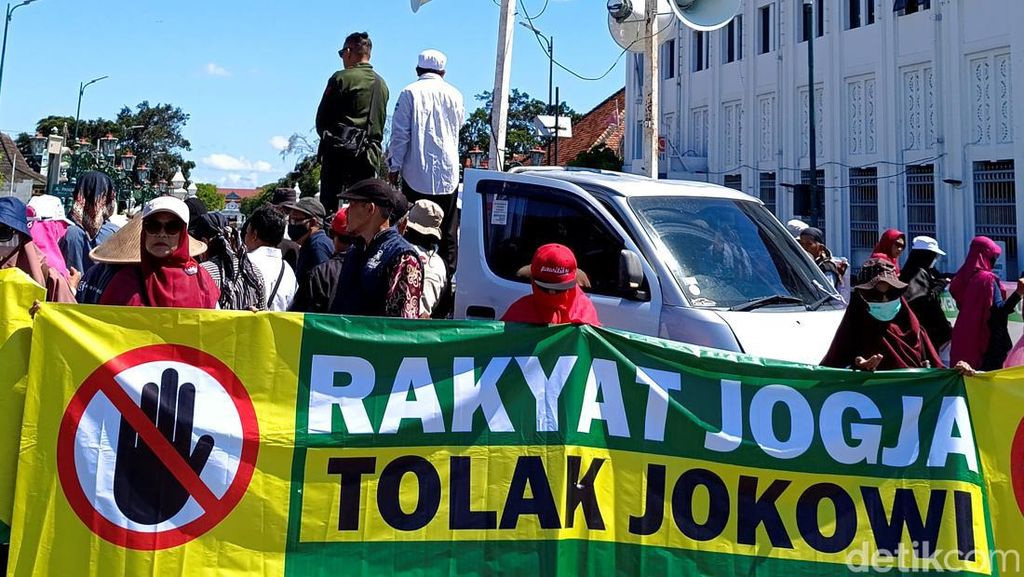 Massa Demo Tolak Jokowi Datang dan Lebaran di Jogja