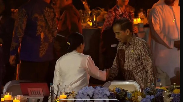 Momen Jokowi Candai Puan sambil Joget Kecil di WWF Bali, Ketua DPR tertawa