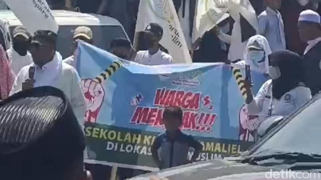 Warga di Parepare Kembali Demo Tolak Pembangunan Sekolah Kristen Gamaliel