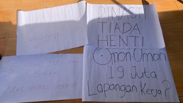 2 Mahasiwa Diamankan Saat Wapres Gibran Hendak Makan di Blitar