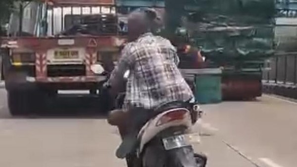 Viral Pemotor Ugal-ugalan Ancam Pengendara Lain di Pantura Semarang