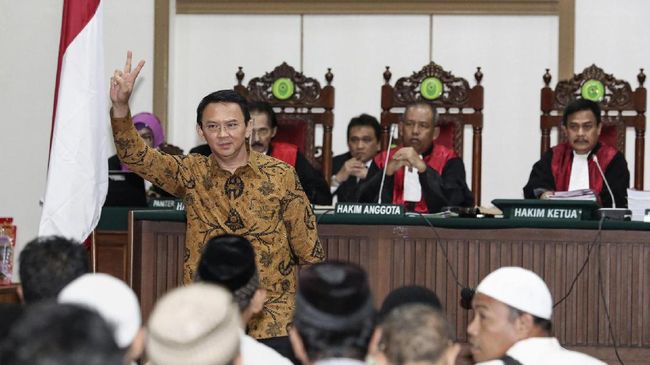 Jejak Hukum Ahok: 2 Tahun Bui, Cabut Banding, dan PK Kandas