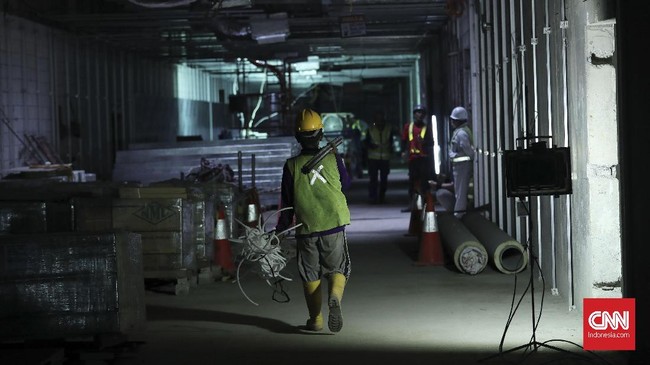 FOTO: Pembangunan Konstruksi MRT Capai 80 Persen