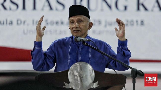 Amien Rais Minta Publik Tak Ikut Tokoh yang Berubah Haluan