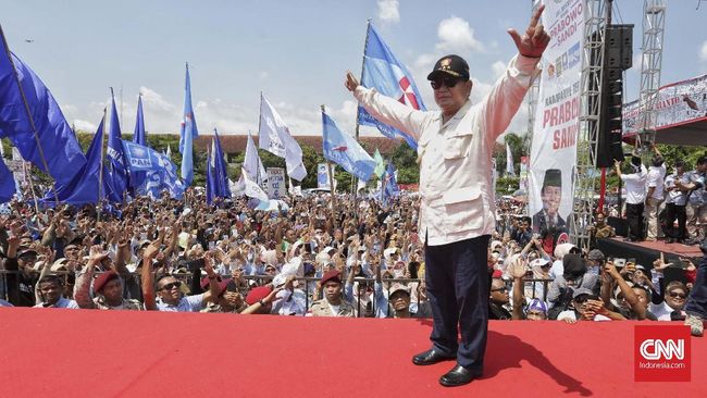 Diisukan Sakit, Prabowo Kampanye Berapi-api di Ciamis