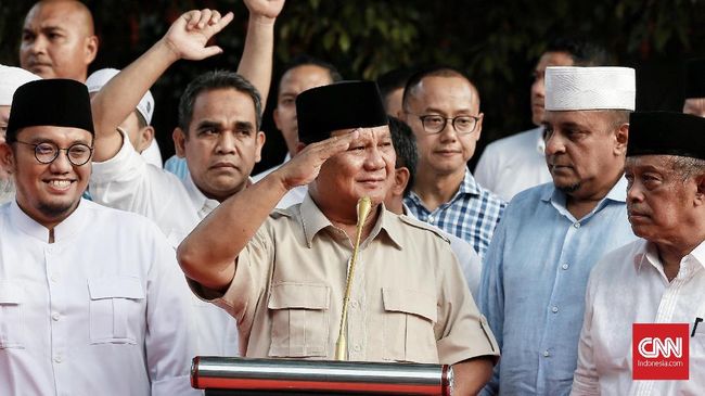 Klaim Unggul 62 Persen, Prabowo Yakin Hasil Tak Akan Berubah