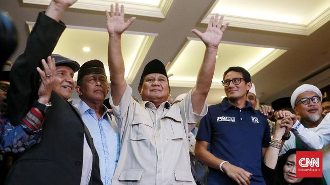  Sandi 'Menghilang' Usai Prabowo Deklarasi Presiden 2019-2024 