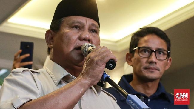 Prabowo-Sandi Diskusi 4 Mata, Sepakat Solid Kawal Pilpres