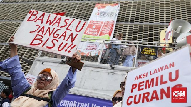  Aksi Massa Desak Bawaslu Nyatakan Pemilu 2019 Curang 