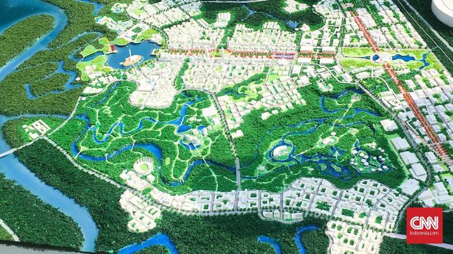 Jokowi Pamerkan Desain Terbaru Istana Garuda IKN di HUT PSI
