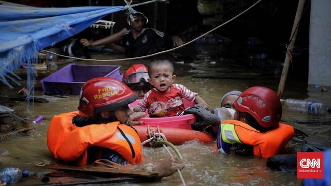 Pengungsi Banjir Jakarta Capai 62 Ribu Warga