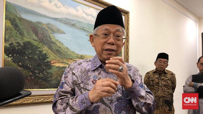 Ma'ruf Amin Angkat Bicara soal Krisis Ekonomi RI