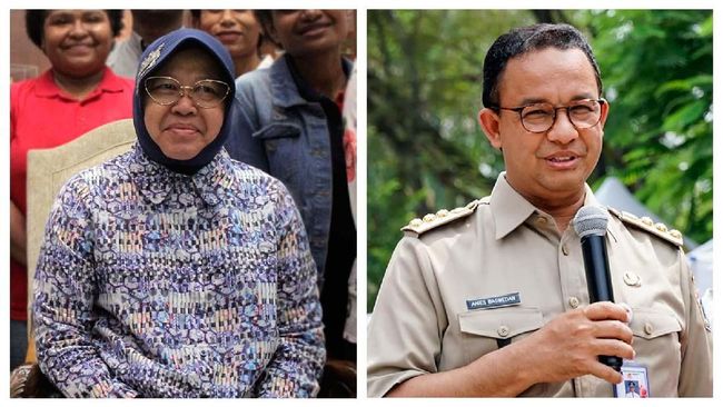 Beda Sikap Risma dan Anies Hadapi Cibiran 'Kodok' dan 'Joker'