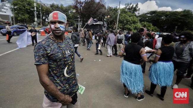 Foto Aks Peringatan 1 Desember Warga Papua di Jakarta