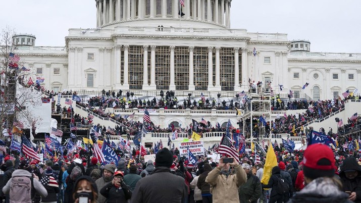  Rapat DPR AS Bubar, Gedung Capitol Mau Diserbu Massa Trump