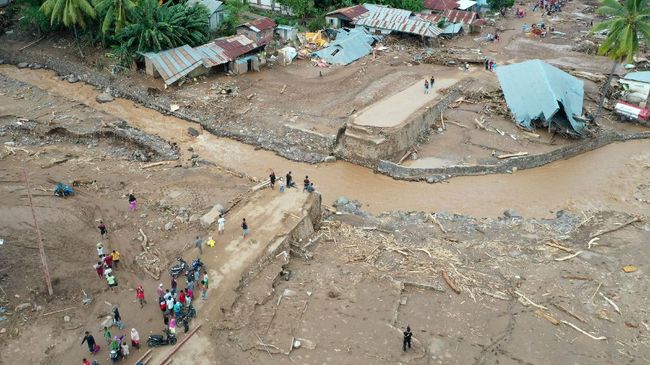 Hoax Buaya Masuk Ke Perkampungan Saat Banjir di NTT