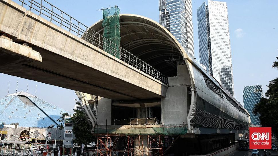 FOTO: Mengintip Proyek LRT Jabodebek yang Bakal Kelar 2022