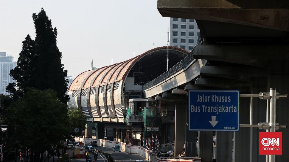 FOTO: Mengintip Proyek LRT Jabodebek yang Bakal Kelar 2022