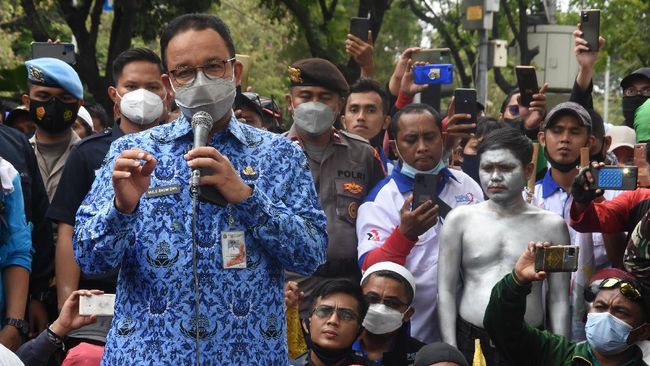  Kisruh UMP DKI Buruh-Anies vs Pengusaha, Pusat Harus Turun Tangan