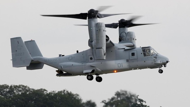 Ingin Mematai China? Pesawat militer Osprey AS Jatuh di Lepas Pantai Jepang