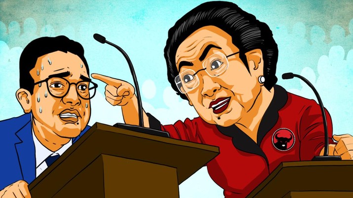 Megawati Kepret Anies Gegara Kritik Jokowi