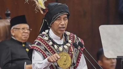 Pidato Lengkap Jokowi di Sidang MPR: Soal Pak Lurah hingga Firaun