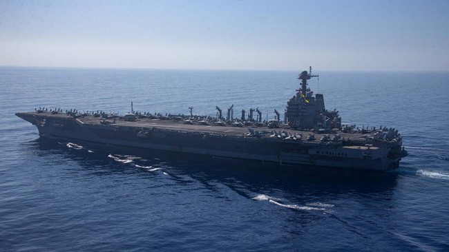  Penjelasan TNI AL soal Kapal Induk USS Nimitz Melintas di Laut Aceh