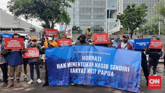 Mahasiswa Papua Demo di Jogja, Tuntut Referendum Papua Barat: NKRI atau Merdeka