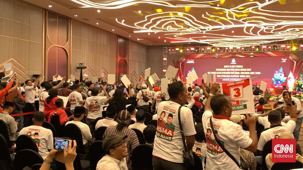 Teriak Fufufafa & Harun Masiku Warnai Undian Nomor Pilgub Jatim