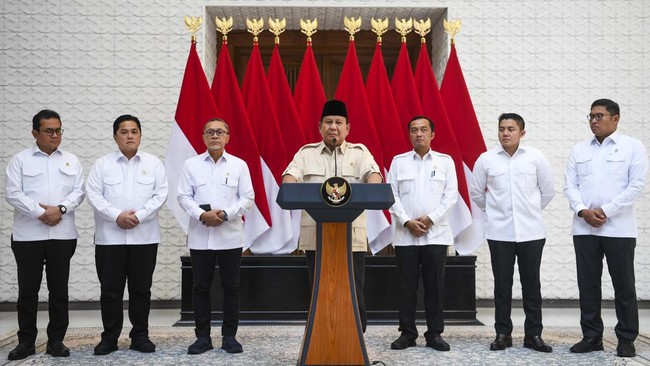 Prabowo Beri Arahan ke Menteri soal Koruptor dan Bangun Sekolah Rakyat
