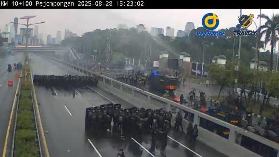 Demo Berujung Ricuh, CCTV di Palmerah Kembali Dirusak Pelajar