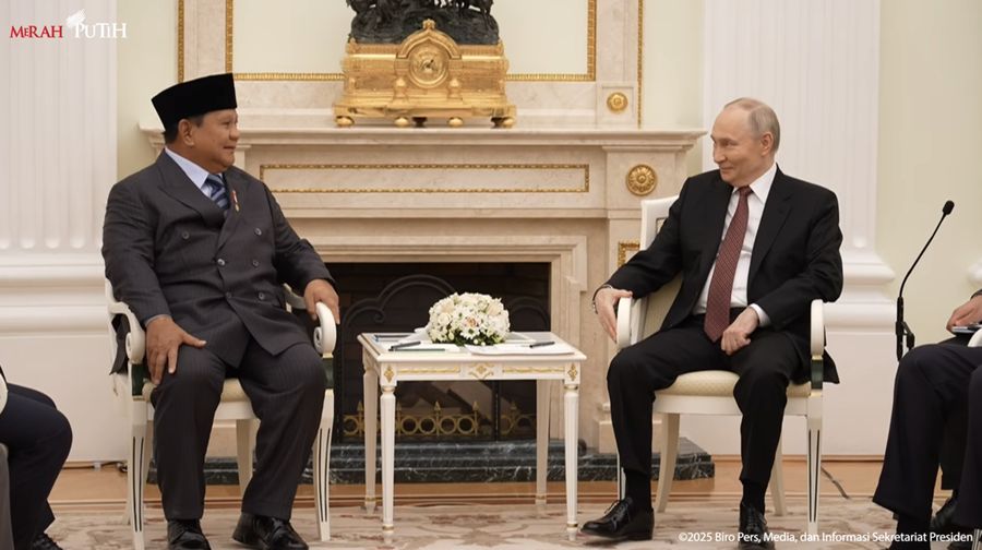 Prabowo–Putin Bertemu di Kremlin, Fokus Energi dan Pertahanan