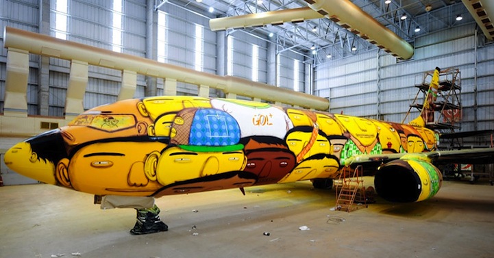 &#91;COOL&#93; Mengintip Desain Pesawat Tim Brazil World Cup 2014