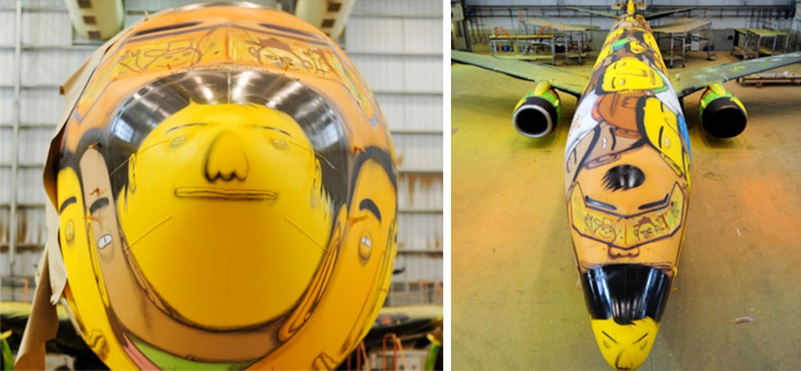 &#91;COOL&#93; Mengintip Desain Pesawat Tim Brazil World Cup 2014