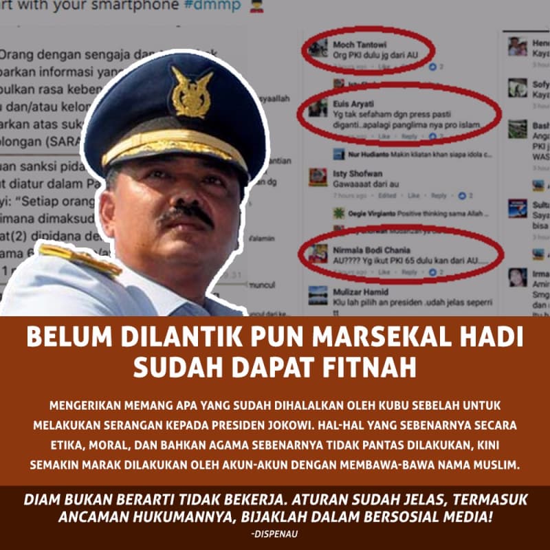 Penyebar Hoax Presiden Jokowi &amp; Panglima TNI sebagai PKI, Bisa Dijerat Tindak Pidana