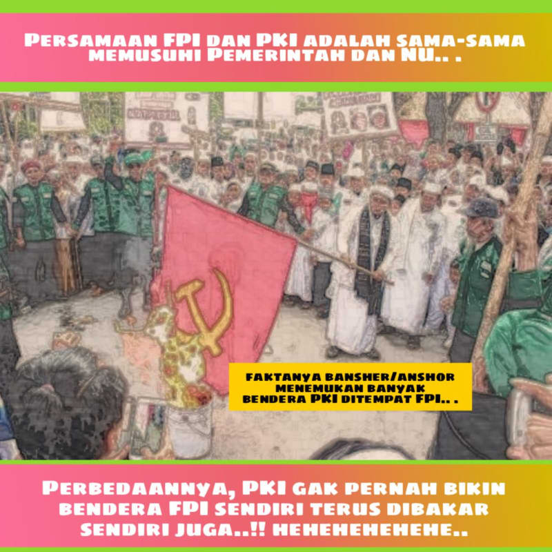 FPI Kerap Bakar Bendera PKI, Lantas Darimana Mereka Dapat Bendera Itu?
