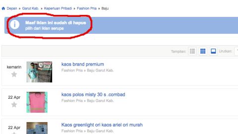 Kaus #2019GantiPresiden Dijual Rugi