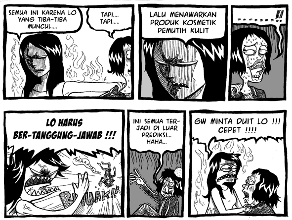 kasihan banget ini cewek, dia jadi korban KEBRUTALAN iklan kosmetik (ini komik lho)