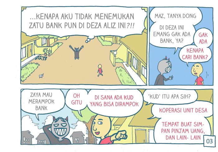 &#91;komik ngakak&#93; karena gak ketemu bank, penjahat ini merampok Koperasi Unit Desa :))